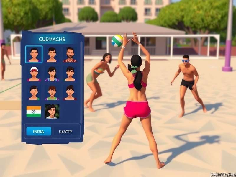 Beach Volley Dream tournament event in India with players competing